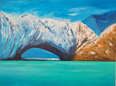 Pittura intitolato "Arche de Glace" da Catherine Jacomet, Opera d'arte originale, Acrilico Montato su Telaio per barella in…