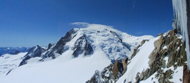 Fotografie getiteld "Mont Blanc Vaporeux…" door Catdicop, Origineel Kunstwerk, Digitale fotografie