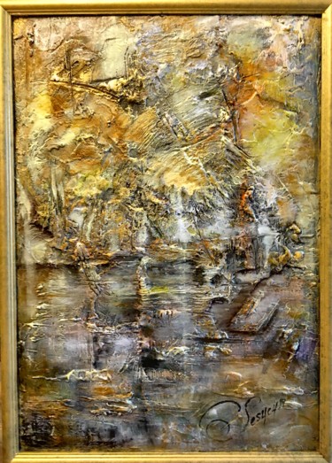 Peinture intitulée "Art et Matière" par Catherine Lesueur (C.Lesueur), Œuvre d'art originale, Acrylique