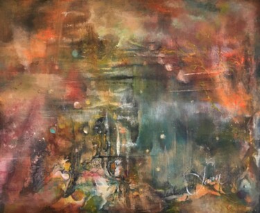 Peinture intitulée "A l’aube du 3 eme j…" par Catherine Lesueur (C.Lesueur), Œuvre d'art originale, Acrylique