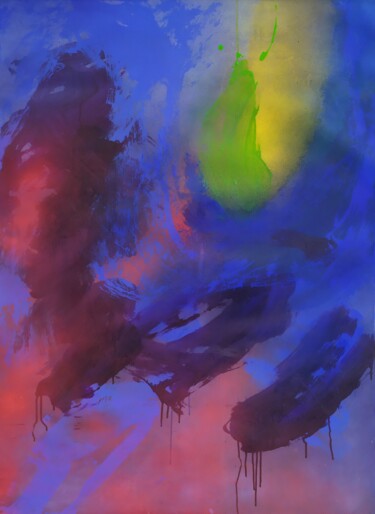 제목이 "Cosmos II"인 미술작품 Catherine Maddens로, 원작, 아크릴 나무 들것 프레임에 장착됨