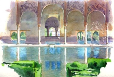 Peinture intitulée "Alhambra" par Catherine Rossi, Œuvre d'art originale