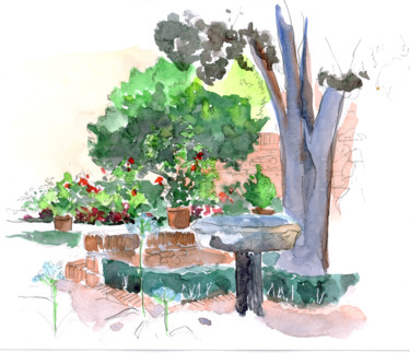 "Màlaga, patio, Alca…" başlıklı Tablo Catherine Rossi tarafından, Orijinal sanat