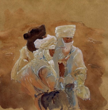 Pittura intitolato "Tunisie 2" da Catherine Rossi, Opera d'arte originale