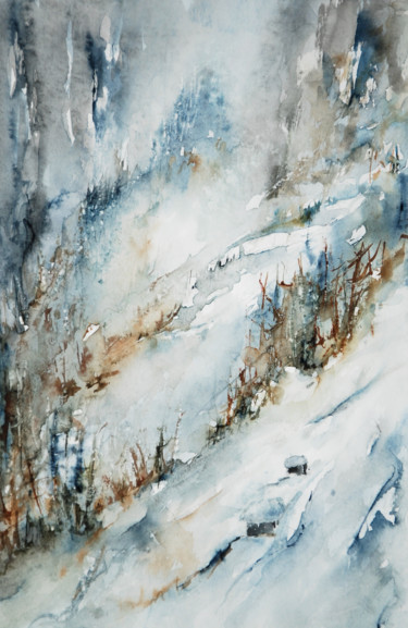 Peinture intitulée "féerie" par Catherine Saint Fontaine, Œuvre d'art originale, Aquarelle