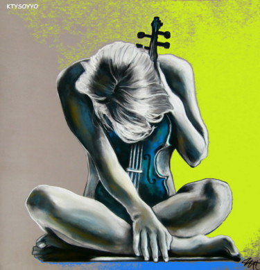 Digital Arts με τίτλο "MUSICIENNE" από Catherine Wernette, Αυθεντικά έργα τέχνης, Ψηφιακή ζωγραφική