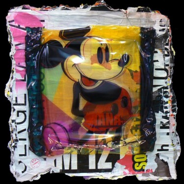 Collages titled "Mickey by Andy" by Cathie Berthon, Original Artwork