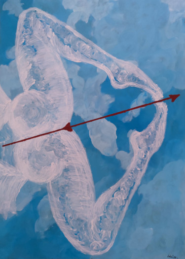 Peinture intitulée "Arrow of Love" par Lulu Cinn, Œuvre d'art originale, Acrylique