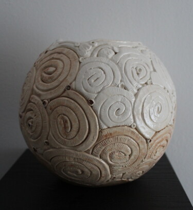 Rzeźba zatytułowany „le vase boule” autorstwa Cathy Dapvril (CDL), Oryginalna praca, Ceramika