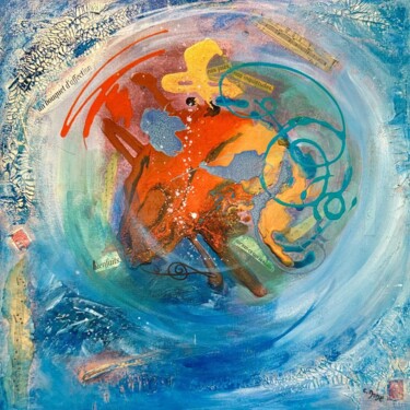 Peinture intitulée "Tournoiement" par Cathy Dode, Œuvre d'art originale, Acrylique