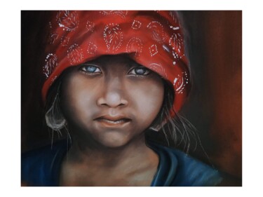 Drawing titled "roumaine" by Cathy, Original Artwork, Pastel