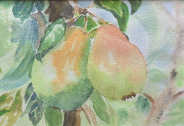 Peinture intitulée "Frutta_" par Catia Biso, Œuvre d'art originale, Aquarelle