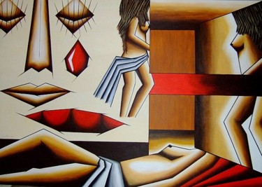 Malerei mit dem Titel "saudade" von Catia Rodrigues, Original-Kunstwerk, Acryl