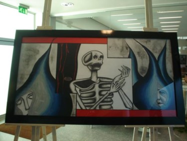 Peinture intitulée "A Morte" par Catia Rodrigues, Œuvre d'art originale