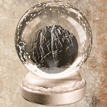 Digital Arts με τίτλο "Snow globe - Illusi…" από Cbm, Αυθεντικά έργα τέχνης, Ψηφιακό Κολάζ