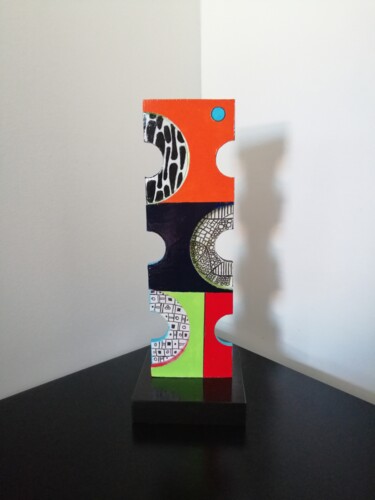 Sculptuur getiteld "Retro Adagio" door Carole Carpier, Origineel Kunstwerk, Acryl