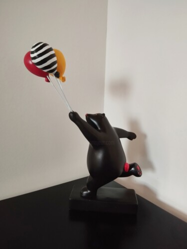 Sculpture titled "Gabin" by Carole Carpier, Original Artwork, Resin