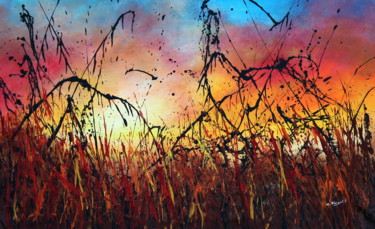 绘画 标题为“Sunset #4 - large o…” 由Cecilia Frigati, 原创艺术品, 丙烯