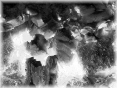 Photography titled "FRAMED Burning blac…" by Cédric Hajiji, Original Artwork, Manipulated Photography