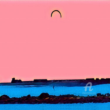 Фотография под названием "kite theme with a l…" - Cédric Hajiji, Подлинное произведение искусства, Манипулированная фотограф…