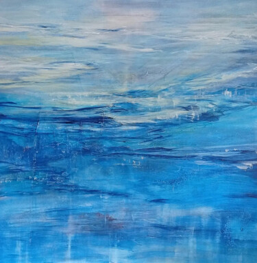Peinture intitulée "L'eau du ciel" par Céline Boussugue, Œuvre d'art originale, Acrylique