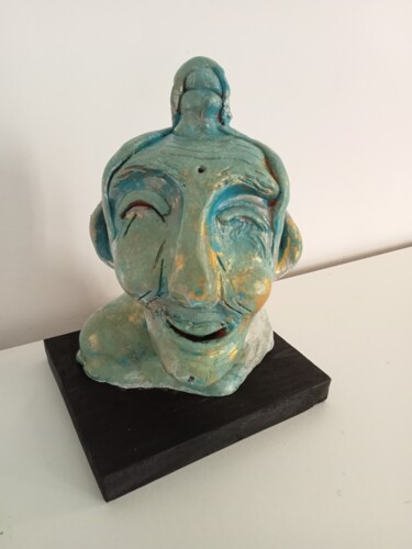 雕塑 标题为“Umr ka phool (la fl…” 由Céline Estelle, 原创艺术品, 粘土
