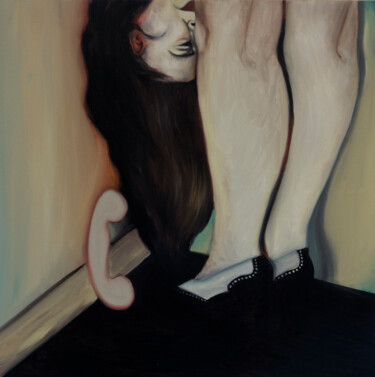 绘画 标题为“Head, legs, telef (…” 由Céline Jérémy Turlotte Bindi, 原创艺术品, 油