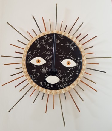 "Soleil noir" başlıklı Heykel Céline Sicard tarafından, Orijinal sanat, Seramik