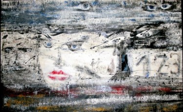 Painting titled "Visages de nos âmes" by Cel Ine, Original Artwork, Oil