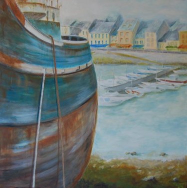 Malerei mit dem Titel "Camaret 2" von Céline Laforêt, Original-Kunstwerk, Öl