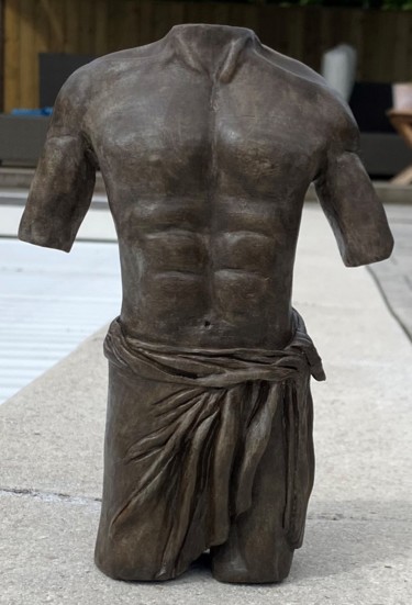 Sculptuur getiteld "THE BODY" door Cendrique Nouchy-Desjeux (Cendrique Art), Origineel Kunstwerk, Terra cotta