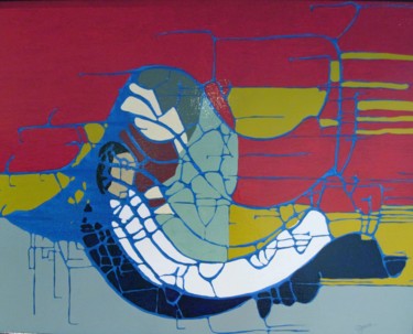 Malerei mit dem Titel "Réconfort" von Claude Gascon, Original-Kunstwerk, Acryl