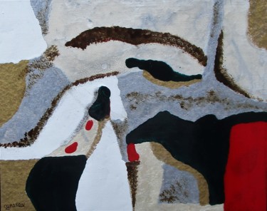 Картина под названием "Étude 4E" - Claude Gascon, Подлинное произведение искусства, Витражная роспись