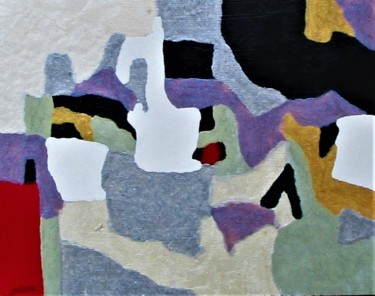 Pintura intitulada "Étude 1F" por Claude Gascon, Obras de arte originais, Pintura de vitral