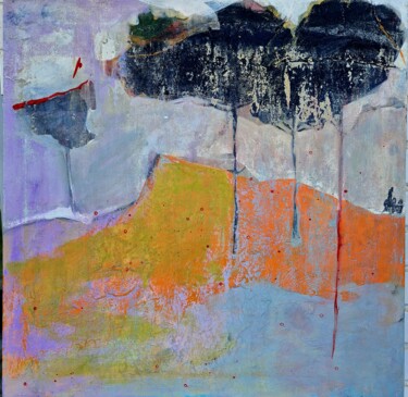 Картина под названием "Lumières" - Chahla Soummer, Подлинное произведение искусства, Акрил Установлен на Деревянная рама для…