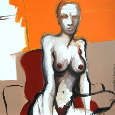 Peinture intitulée "Waiting for him" par Franck Chambrun, Œuvre d'art originale, Acrylique