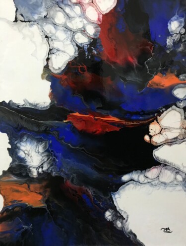 Peinture intitulée "Tornade" par Chantal Gosselin, Œuvre d'art originale, Acrylique Monté sur Châssis en bois