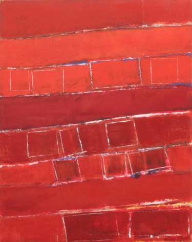 Peinture intitulée "Série Rouge" par Chantal Malet, Œuvre d'art originale, Acrylique