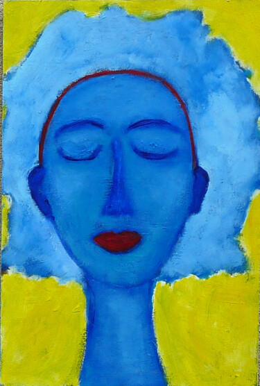 Peinture intitulée "Portrait 5" par Chantal Malet, Œuvre d'art originale, Acrylique