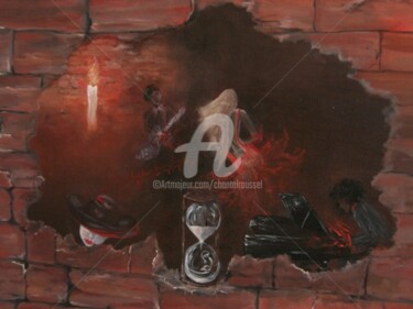 Peinture intitulée "alchimie.... peintu…" par Chantal Roussel Roggia, Œuvre d'art originale, Huile