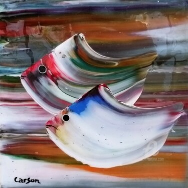 Painting titled "Beauté de la nature…" by Charles Carson, Original Artwork, Acrylic