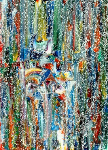 Painting titled "Vision Nouvelle _ C…" by Charles Carson, Original Artwork, Acrylic