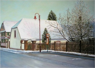 Painting titled "A Pfulgriesheim - E…" by Charles Unger, Original Artwork, Oil