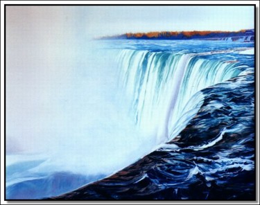 Картина под названием "Niagara" - Chul Hong Park, Подлинное произведение искусства, Акрил
