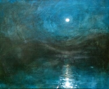 Pintura intitulada "Clair de Lune" por Charlotte Macleod, Obras de arte originais, Outro