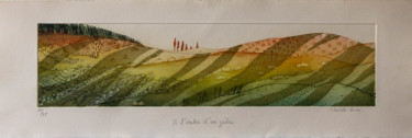 Printmaking titled "A l'Ombre d'un Zèbre" by Charlotte Reine, Original Artwork, Engraving