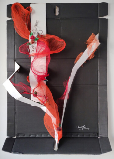 Collagen mit dem Titel "Escondidas estan la…" von Chary Hilu, Original-Kunstwerk, Collagen