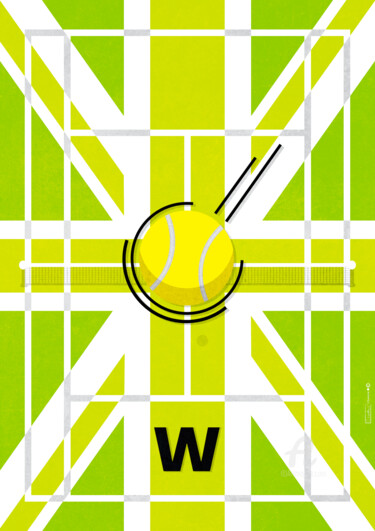 数字艺术 标题为“tennis wimbledon” 由Cheese, 原创艺术品, 2D数字工作