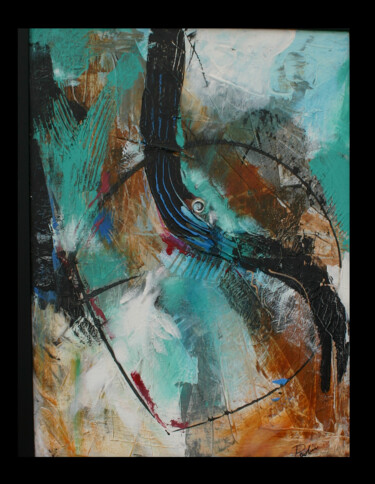 Картина под названием "Crossroads" - Cheryl Paolini, Подлинное произведение искусства, Акрил Установлен на Деревянная рама д…