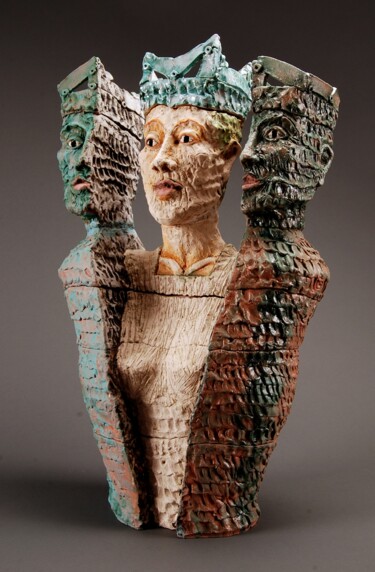 Sculpture intitulée "Chrysalis" par Cheryl Tall, Œuvre d'art originale, Céramique